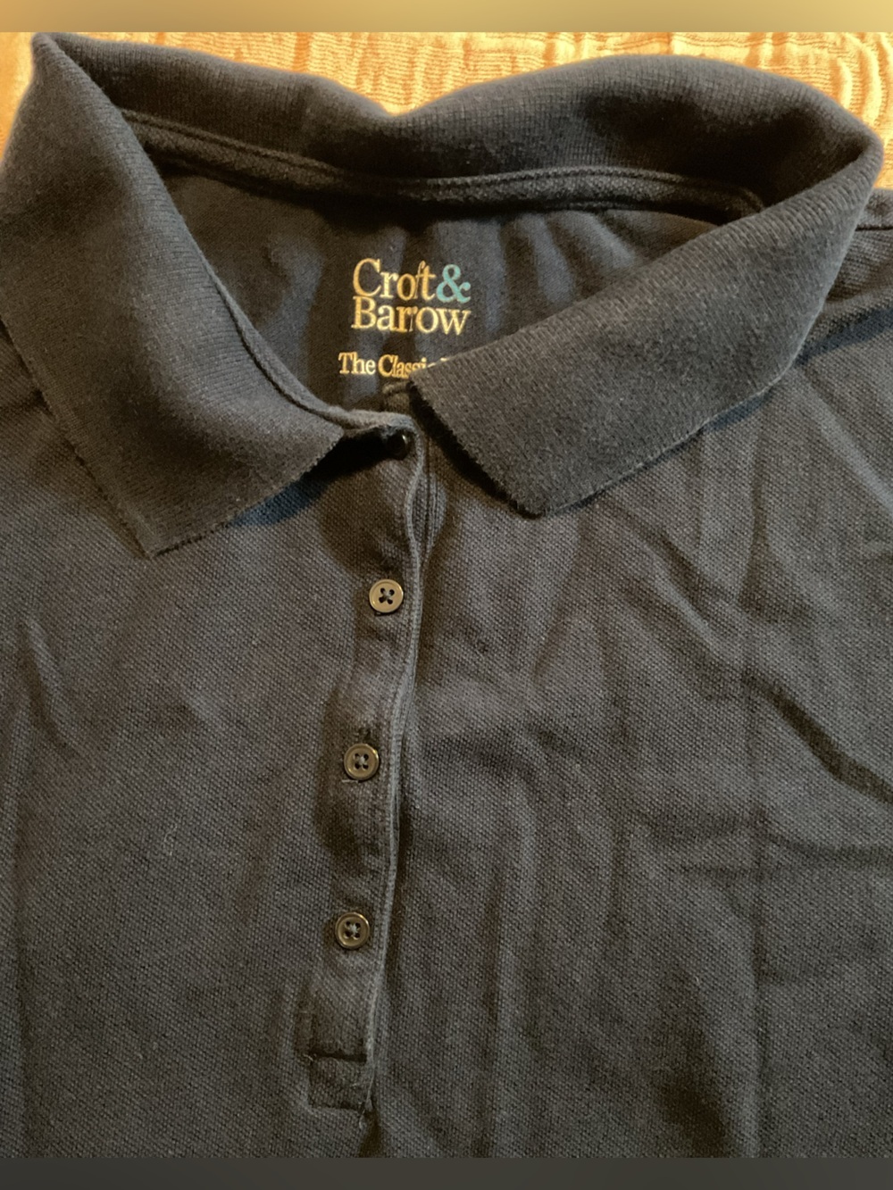 croft & barrow Navy Classic Polo - Picture 4 of 4